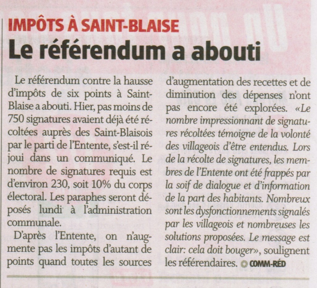 L’Express parle du référendum