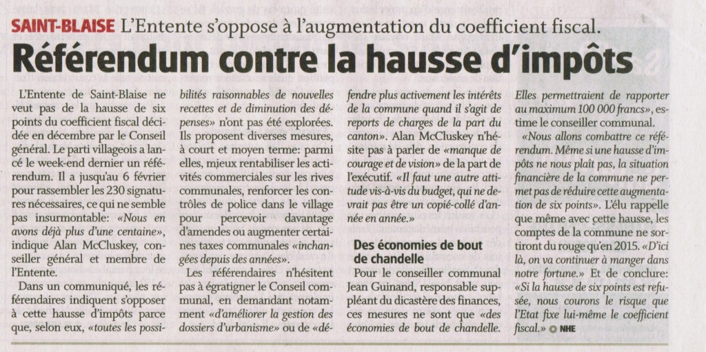 Article dans l’Express