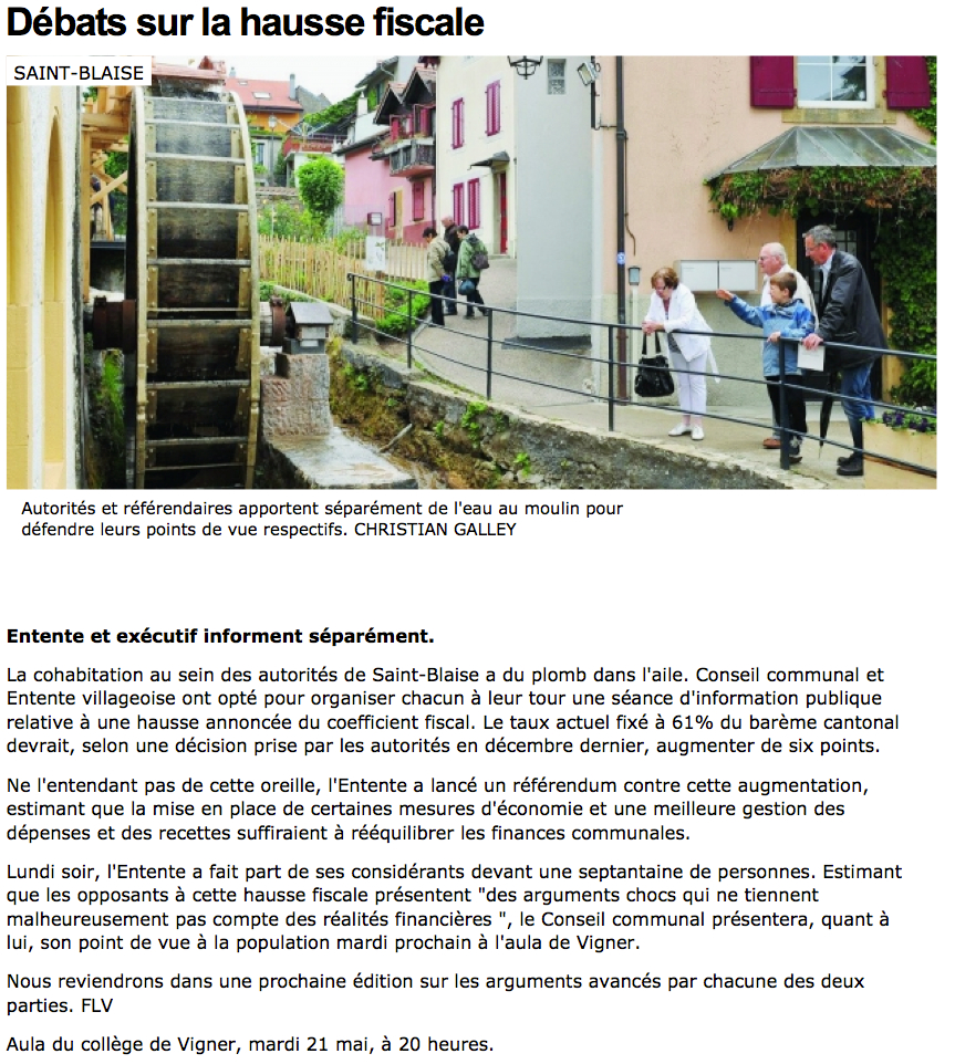 L’Express informe (mai 15)