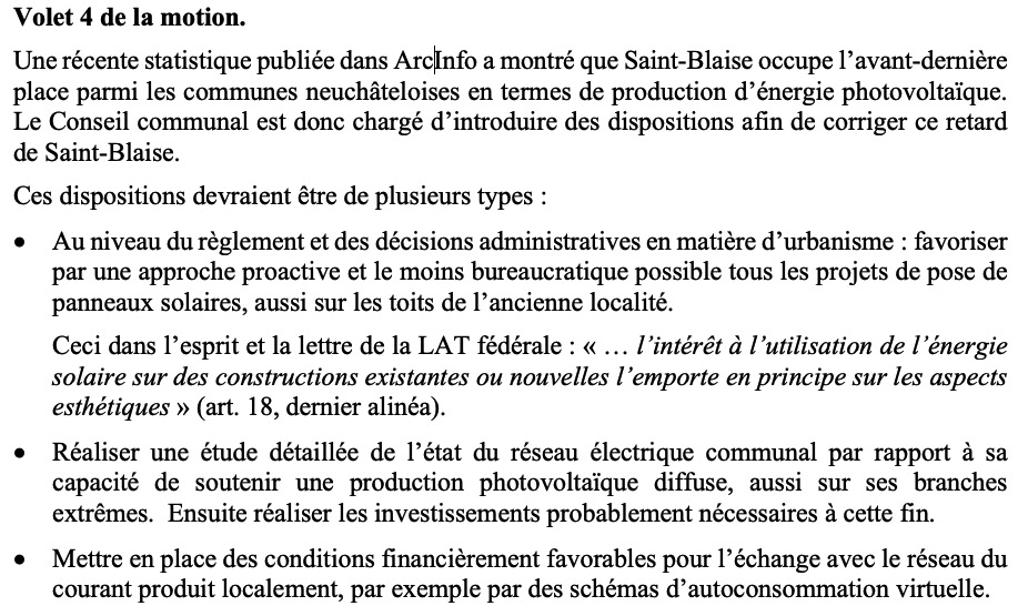 Photovoltaïque à Saint-Blaise